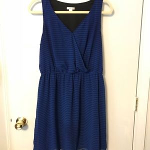Black and blue dress